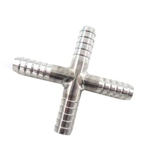 Stainless Steel Cross- 7mm OD barb