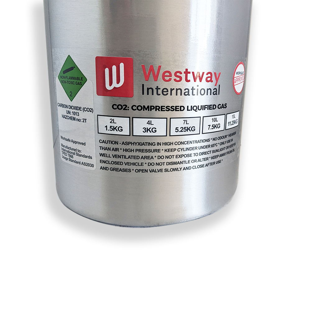 Westway Aluminium CO2 Cylinder 11.25kg - Full - Image 3