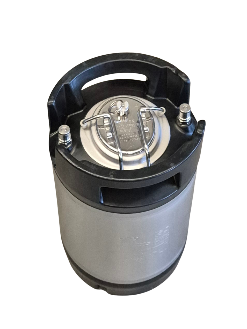 9.5L Ball Lock Keg with Rubber Top and Bottom - Image 2
